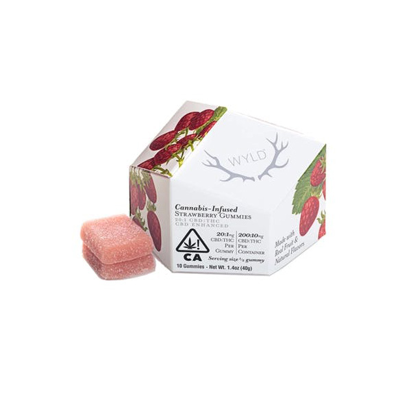 Strawberry Gummies 10pk 20:1 CBD:THC
